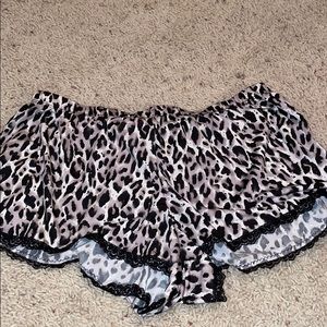Cheetah lingerie shorts